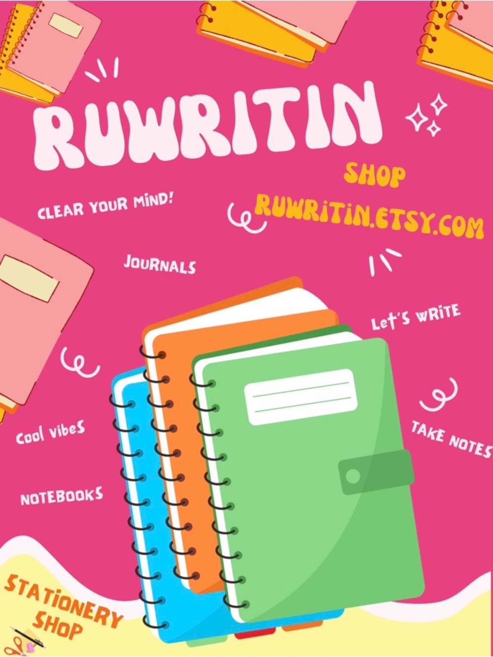 Yellow Spring Sale Notebook